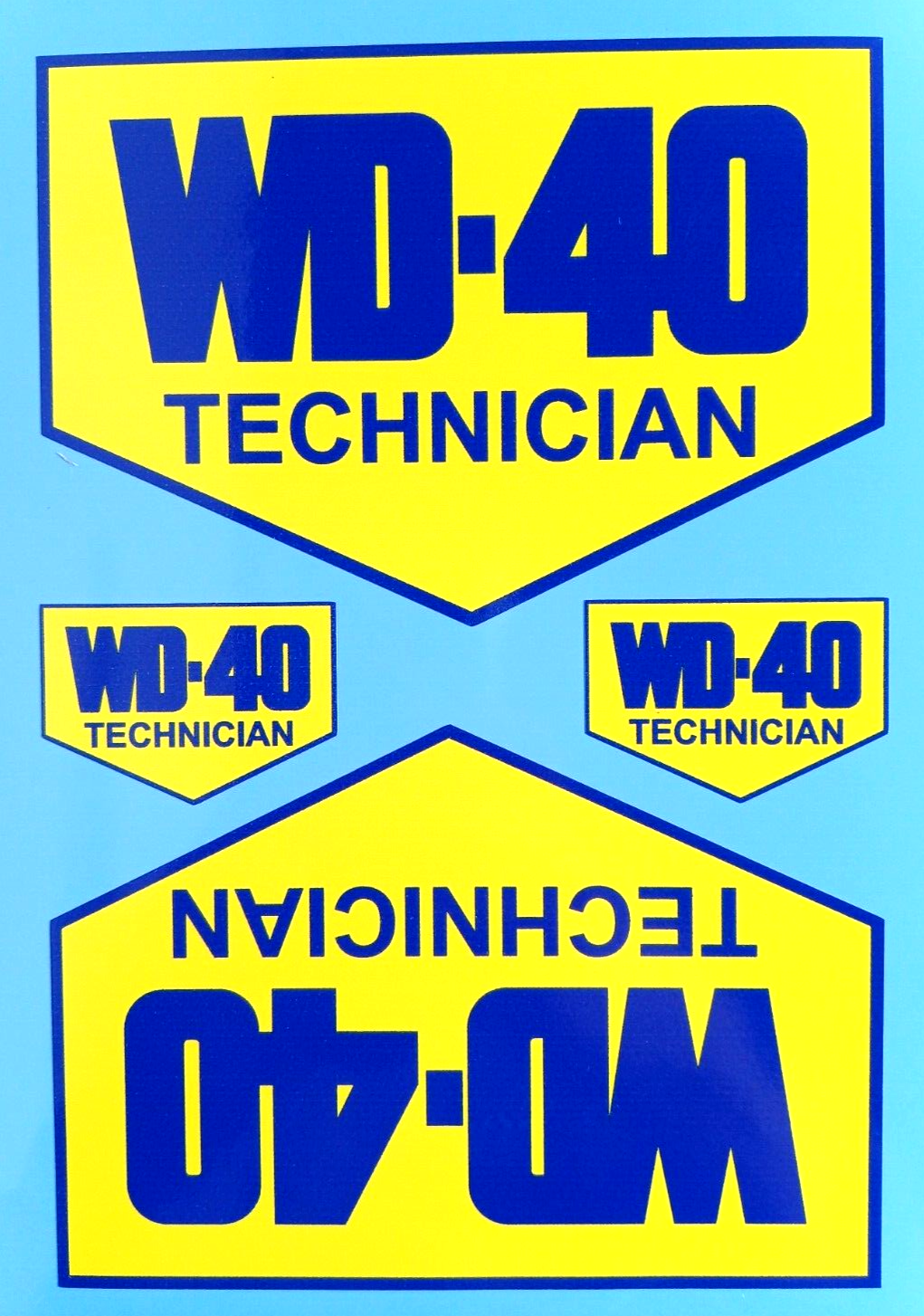 WD40 Technician Cleaning Lubricant Decal Vinyl Stickers