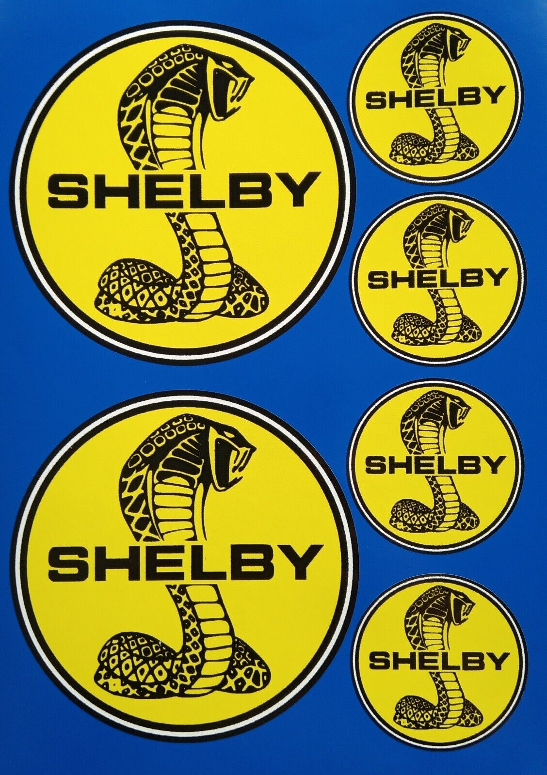 Shelby Cobra Ford Mustang Racing Decal Vinyl Stickers