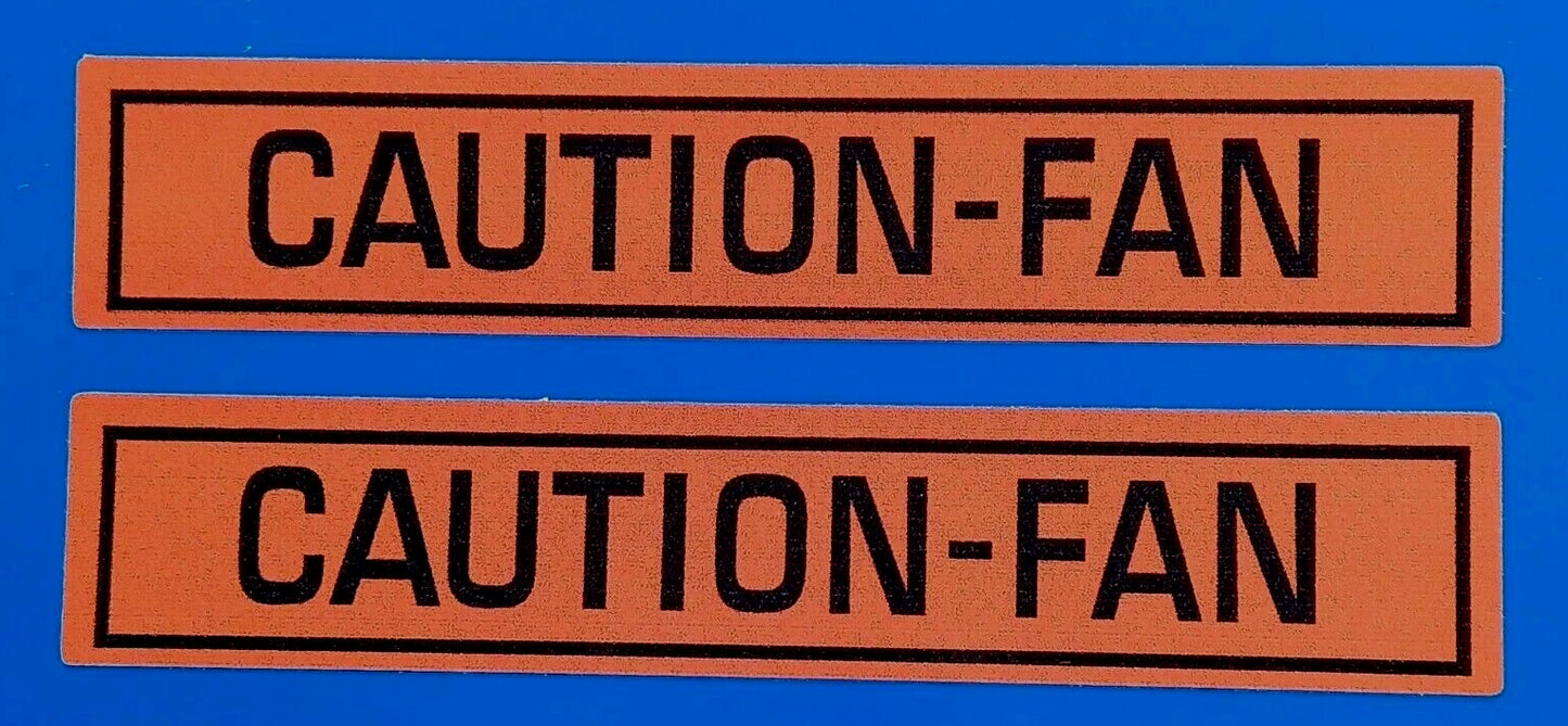 Caution - Fan Vinyl Stickers Mustang 65-79