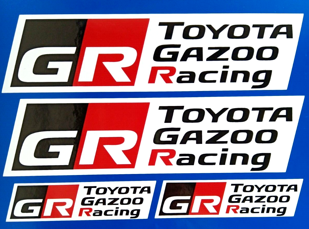 Toyota Gazoo Racing Gr Decal Vinyl Stickers 200mm