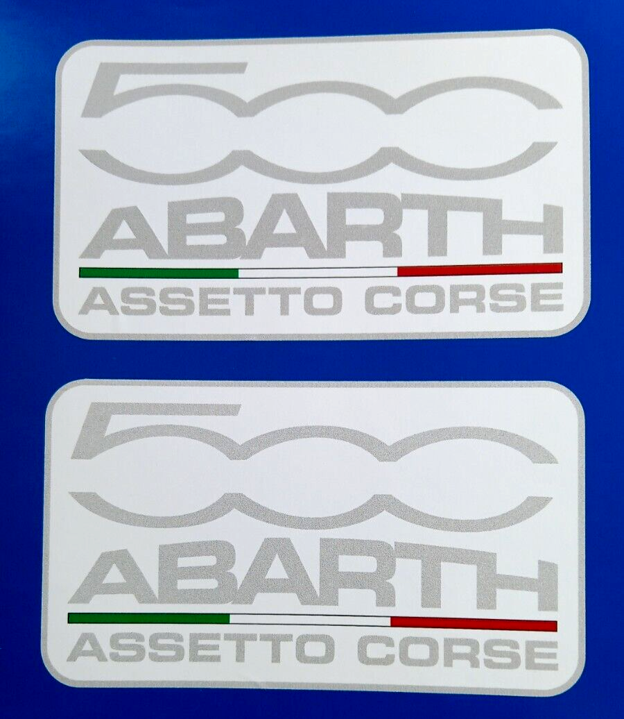 Fiat Abarth 500 Assetto Corse Car Motorsport Decal Vinyl Stickers