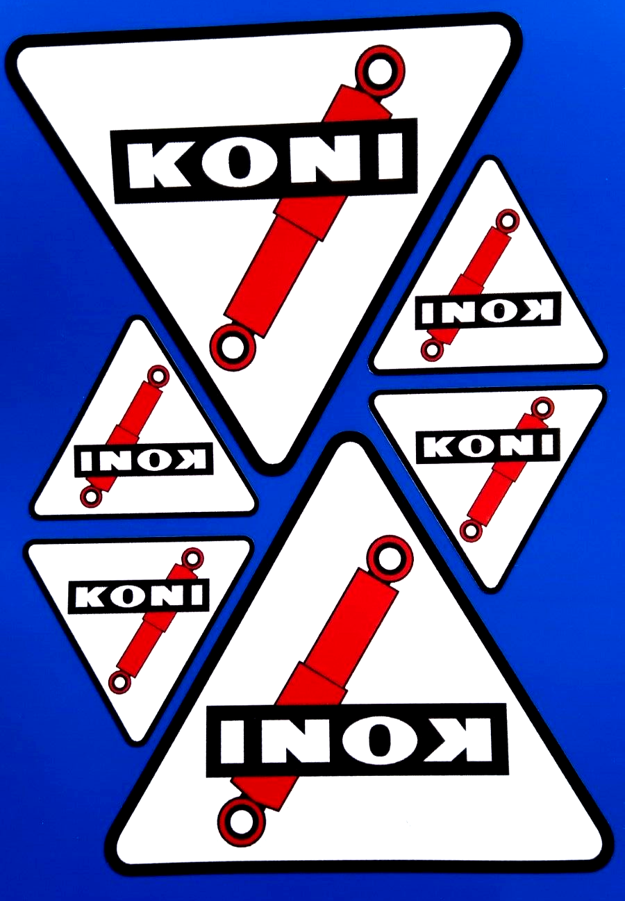 Koni Shock Absorber Decal Vinyl Stickers Motorsport Rally Workshop