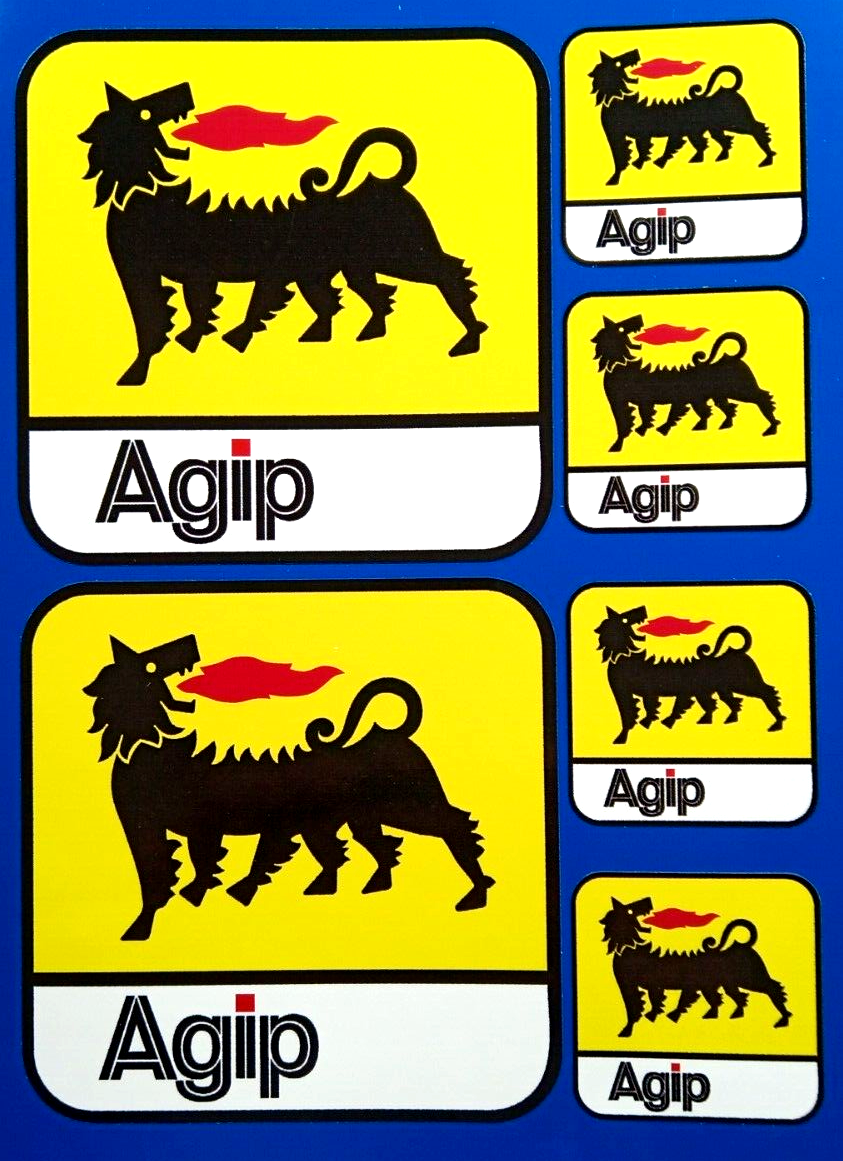 Agip Decal Vinyl Stickers Motorbike Motorcycle