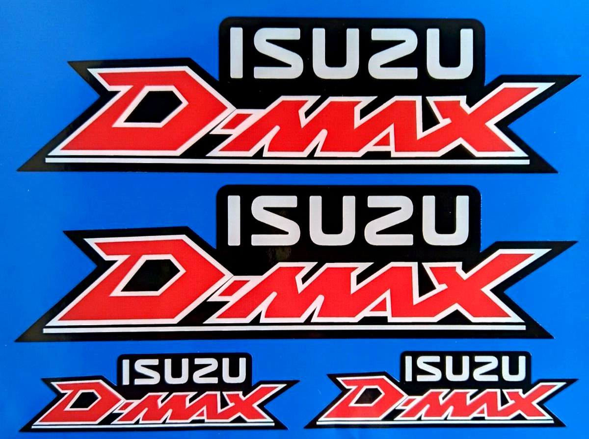 Isuzu D-Max Trooper 4x4 4wd Pickup Decal Vinyl Stickers 200mm