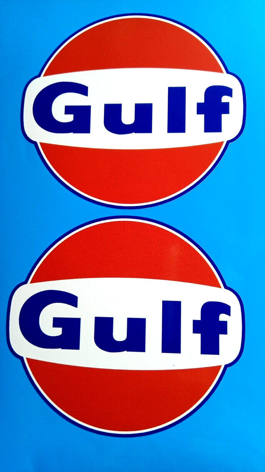 Gulf Oil Classic Car Vinyl X 2