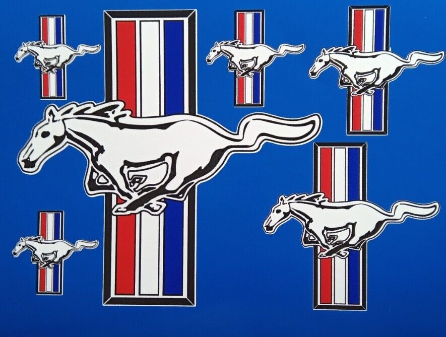 FORD MUSTANG HORSE MOTORSPORT DECAL VINYL STICKERS – Redsigns